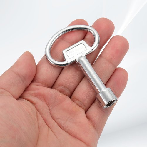PATIKIL Triangle Spanner Key, 4 Pack Triangular Utility Socket Panel Keys Cabinet Spanner Key Locks for Elevator Electric Gas Water Meter Box, 2-Size