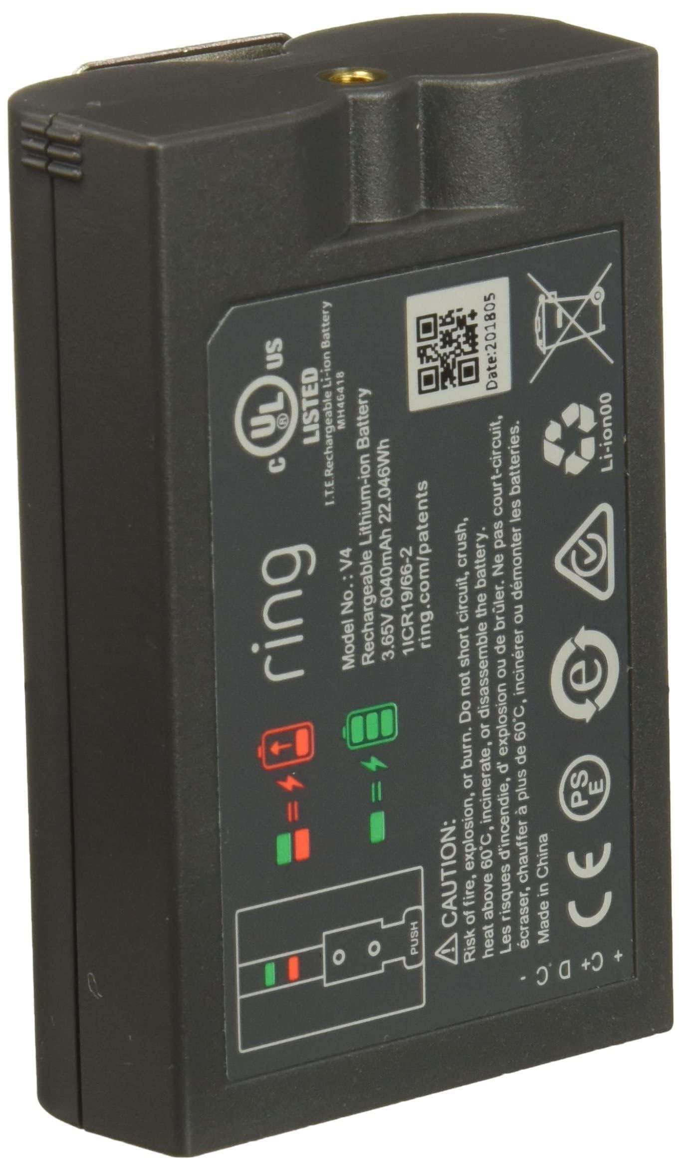 Quick Release Battery Pack — Compatible with all battery-powered Ring Cameras and Ring Doorbells