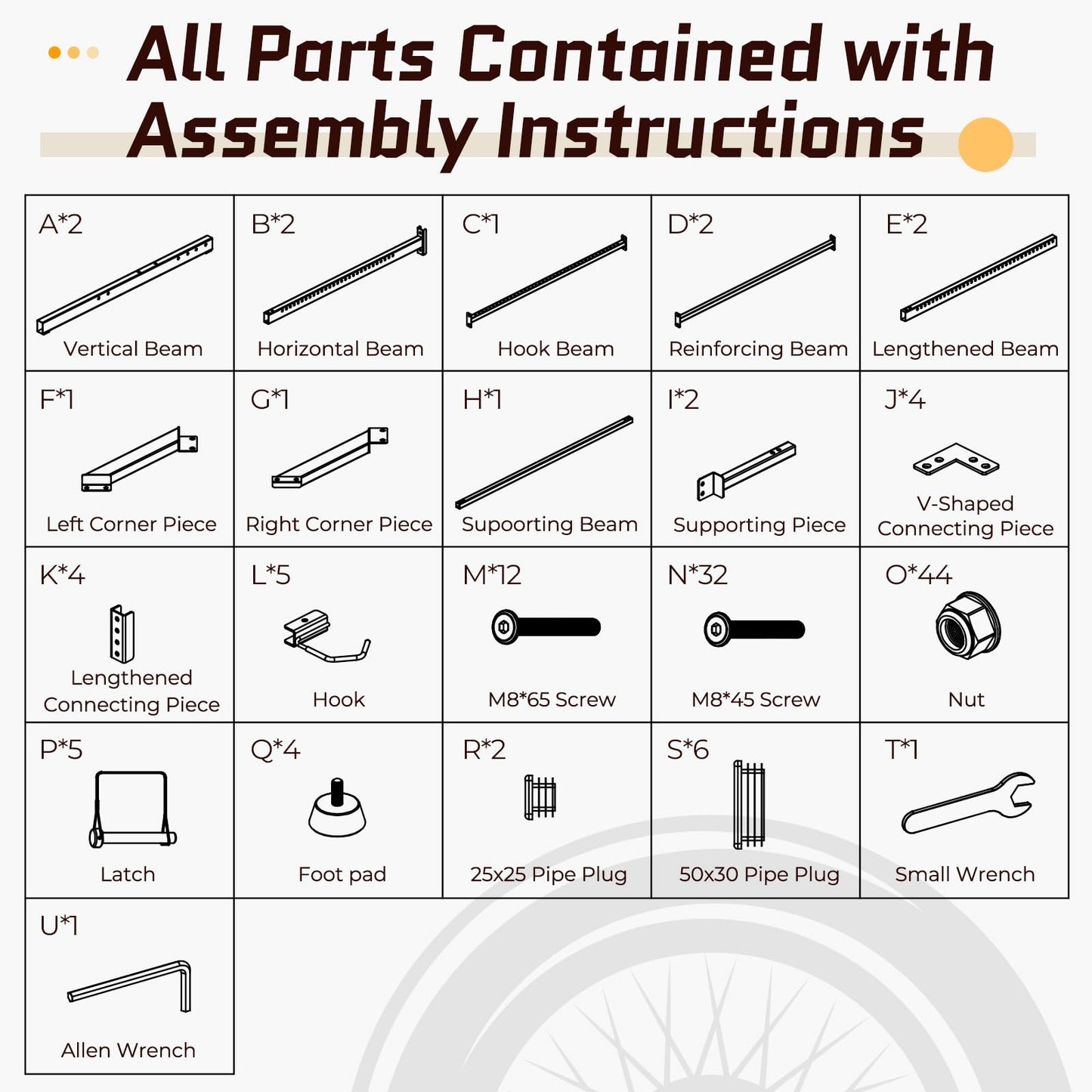 Danrelax Freestanding Bike Storage Rack, 5 Bikes Capacity 300 lbs, Vertical Bike Rack for Garage, Adjustable Hooks, Indoor Bicycle Storage Stand for Home, Black