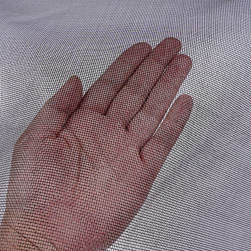 Pololo Fiberglass Window Screen Roll 36” x 100’ Black High Visibility Durable Mesh