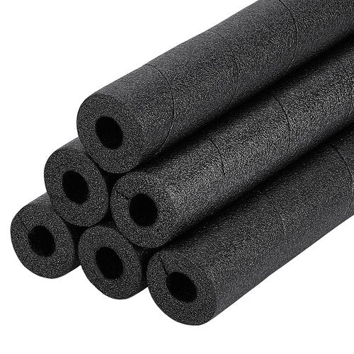 BENECREAT 15.83 Inch Insulation Foam Tube, 1.78 Inch Black Multi-Purpose Snake Pipe Pool Noodles Foam for Gaps and Joints Backing Concrete Filler