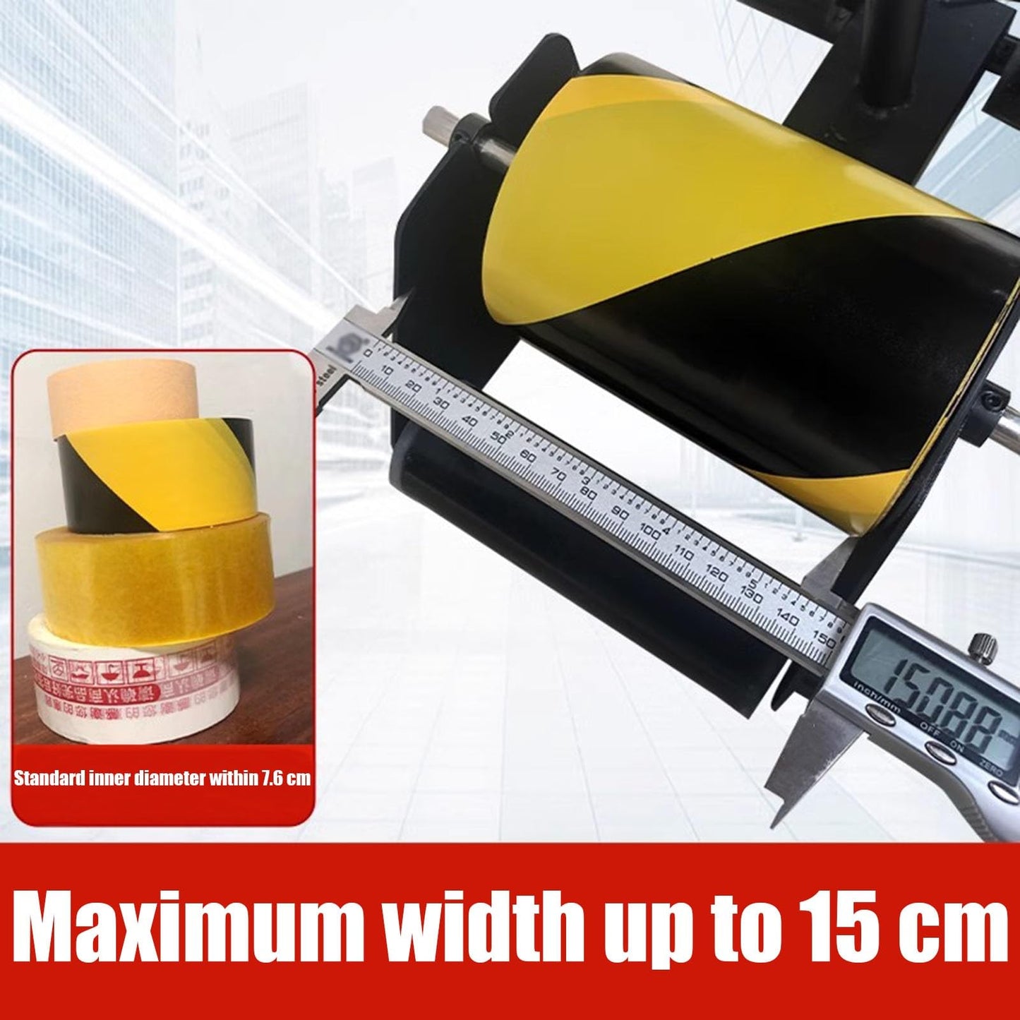 Floor Tape Applicator - Court Line Tape Machine Paint Applicator Sticker Applicator Tool - Fits Tape Up to 5.9" in Wide