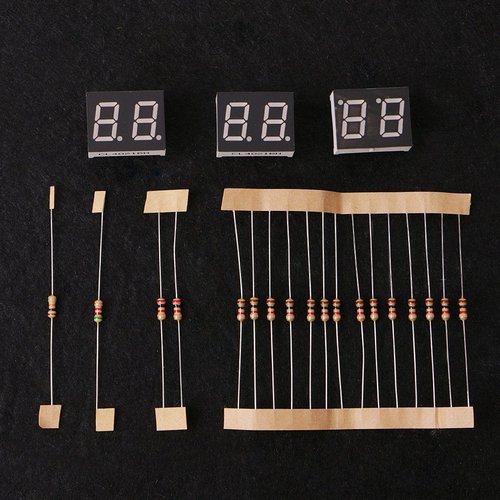 JAGTRADE Clock C51 Digital Electronic Clock Kits 6 Bits Electronic Parts and Components DIY Kit, 9.7* 4.9cm