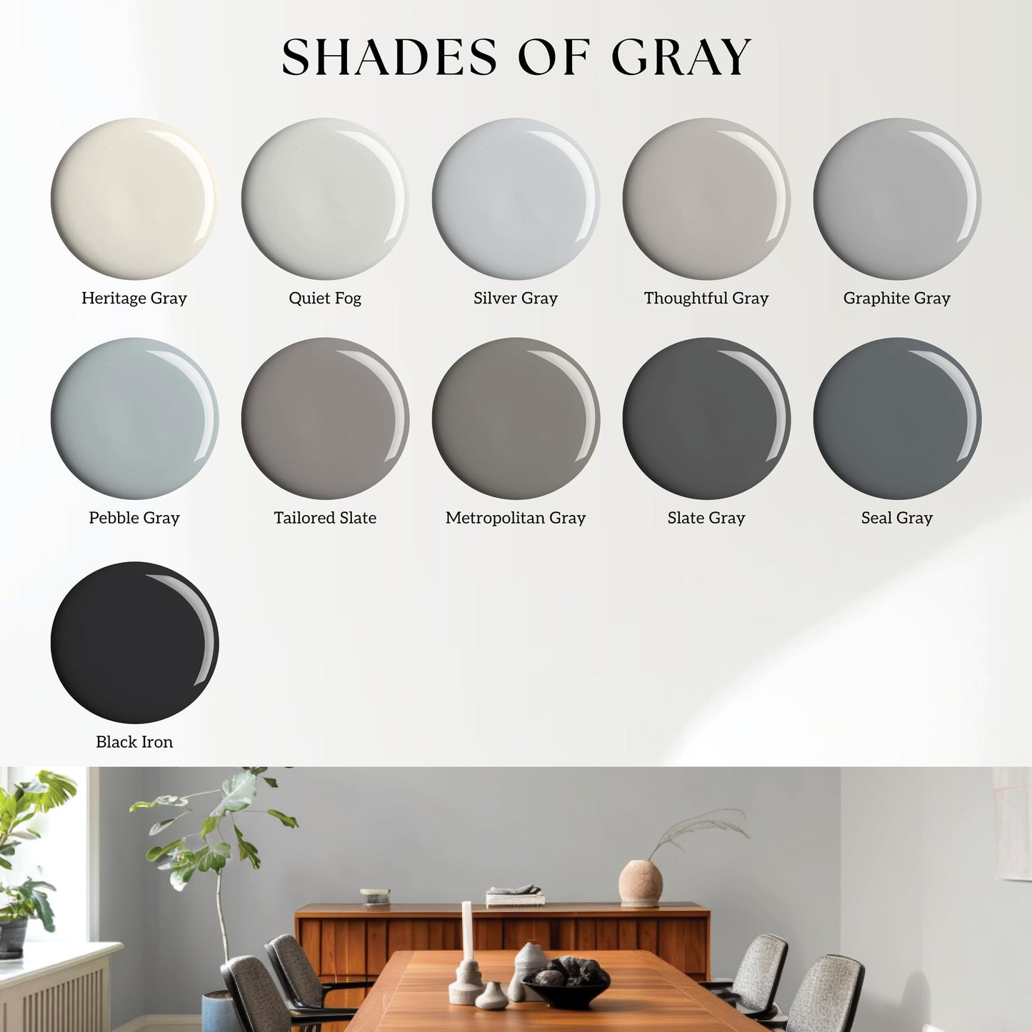 EVOLVE Interior Paint & Primer, Satin (Refined Pewter), 5 Gallon – Available in 50+ Colors, One-Coat Coverage, Excellent Hide, Low VOC, Low Odor, Washable Interior Paint