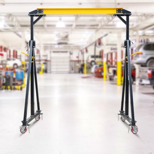 MilleLoom 2 Ton Adjustable Gantry Crane – Portable Overhead Hoist 4400 lbs Capacity, 97"–141" Height Range for Warehouse, Factory, Construction & Auto Repair
