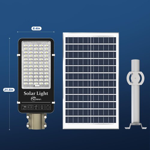 10000W Solar Street Lights Outdoor - 6500K Solar Parking Lot Lights Commercial Dusk to Dawn, Heavy Duty Split Type LED Solar Street Light Remote Control, Street Lights Solar Powered for Yard (2Pack)