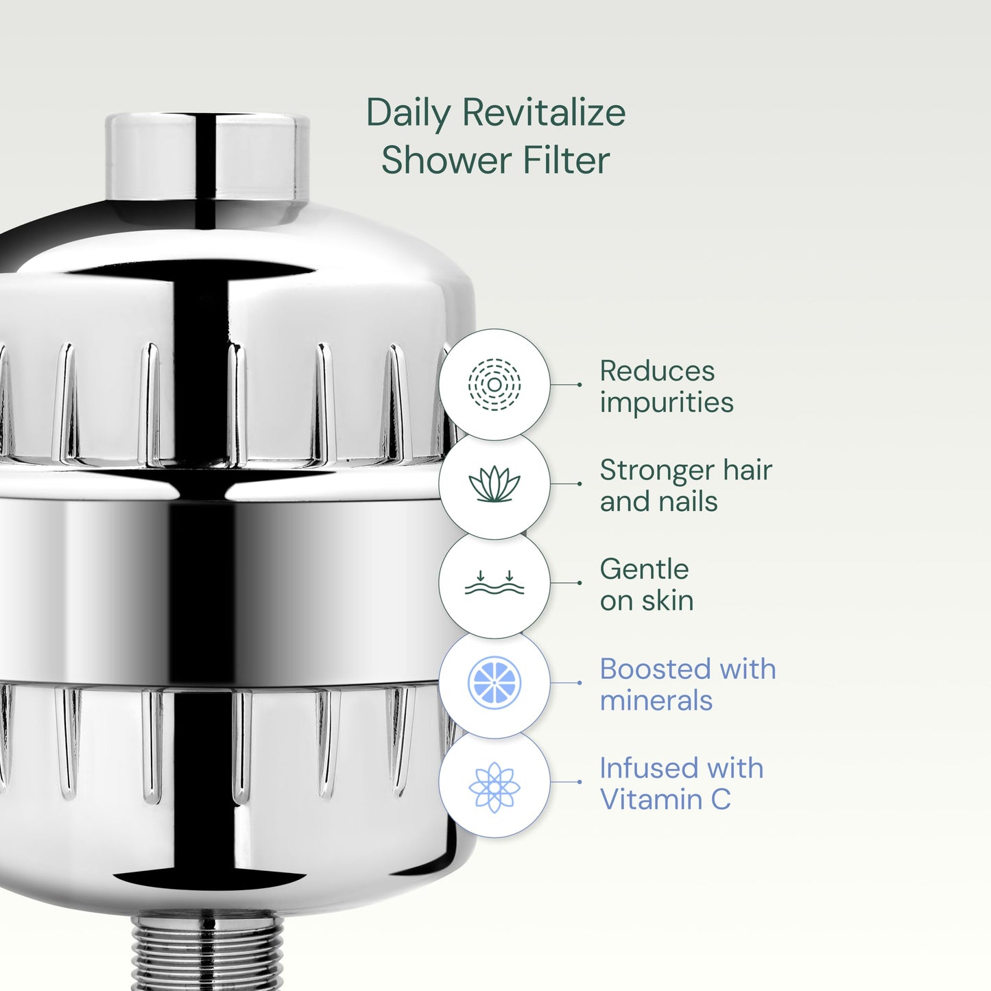Aquabliss High Output Revitalizing Shower Filter - Reduces Dry Itchy Skin, Dandruff, Eczema, and Dramatically Improves The Condition of Your Skin, Hair and Nails - Brushed Nickel (SF100-BN)