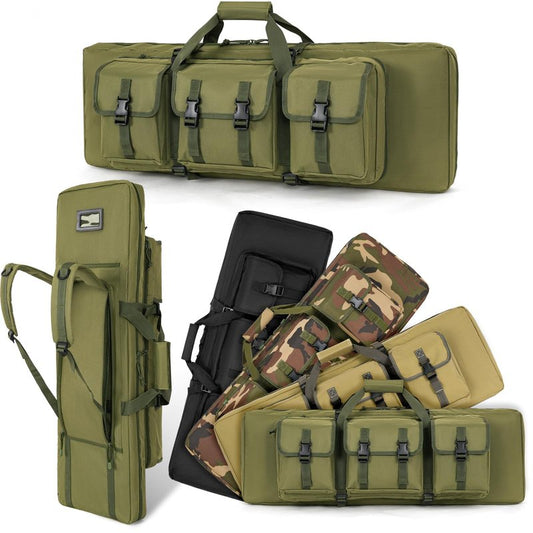 DULCE DOM 36 inch Double Rifle Case Soft Gun Bag for Rifles Pistols Storage & Transportation, All Around Shooting Range Tactical Backpack, Valentine Gifts for Men Boyfriend Husband