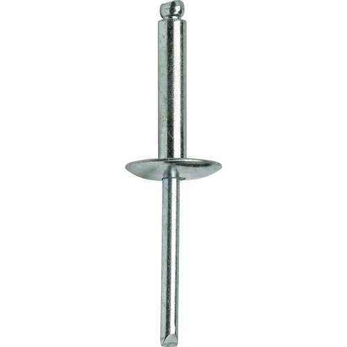 Fastenere Large Flange Pop Rivets - 1/4" x 3/4" (25 pcs) Heavy Duty, Open-End, Stainless Steel, Corrosion-Resistant, High Tensile & Shear Strength, 8-12 Gap .626" - .750"