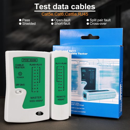 Kyrene RJ45 Crimp Tool, Ethernet Crimping Tool Kit, Cat5 Cat5e Cat6 Crimping Tool Kit with RJ45 Pass Through Connectors