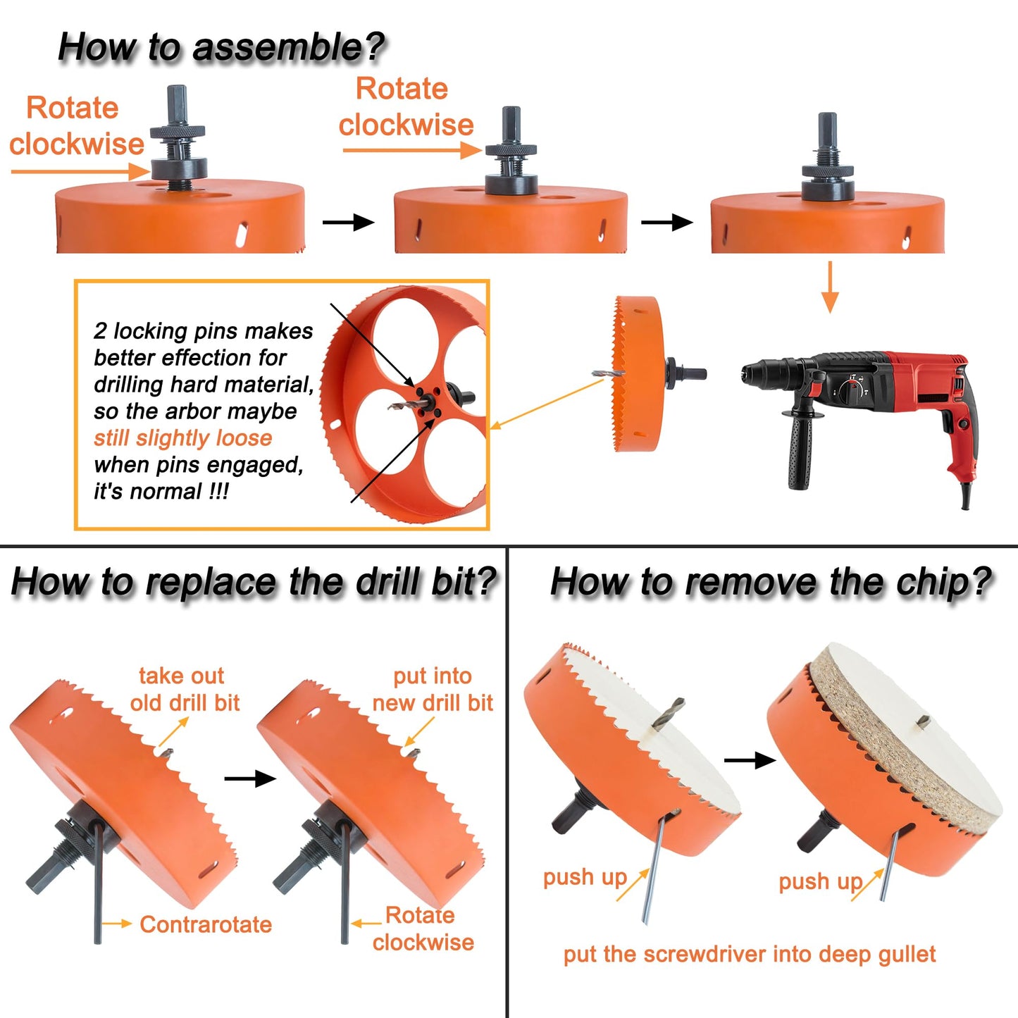 VIKITON 7 Inch Hole Saw with Arbor for Metal Wood Plastic, 7 in Bi-Metal Hole Cutter for Different Project with Smooth and Flat Drilling Edge, Fast Chip Removal,Lighter and Portable