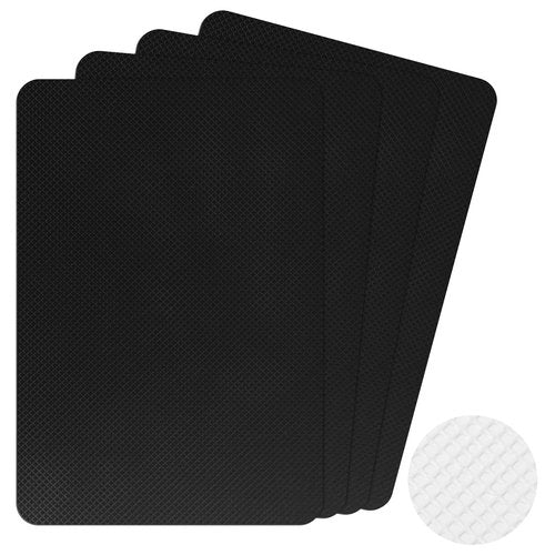 4pcs Non Slip Self Adhesive Rubber Furniture Pads Enhanced Cuttable Rubber Grip Tape Anti-Sliding Anti-Scratch Floor Protectors Waterproof Anti-Slip Padding Sheets for Safer Handles Surfaces Appliance