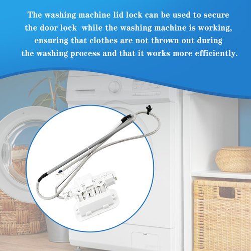 Upgraded WTW7500GW2 WTW7500GC2 WTW8500DC5 Washer Lid Lock, Fit for Kenmore Whirlpool Maytag Washer MVWB855DC3 MVWB765FW4 WTW8500DC0 WTW8500DC1 WTW8500DR0 MVWB765FC3 MVWB835DC3 MVWB835DC4 MVWB855DC4