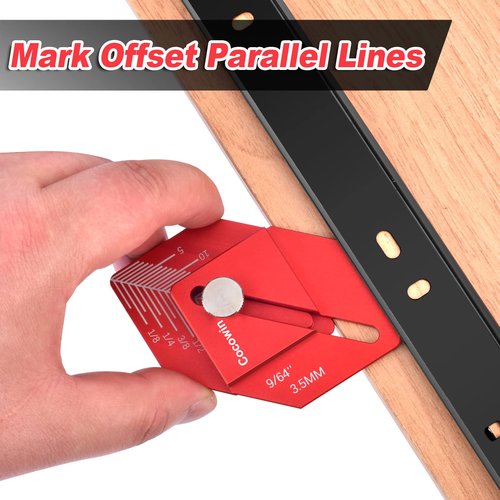 Trim Carpentry Tools Finishing Work Multi-Tool for Measuring and Marking Short Offsets,CNC-Machined