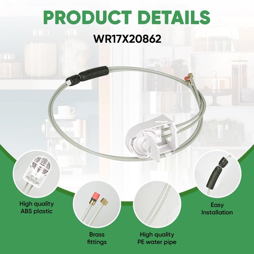 WR17X22066 Refrigerator Water Filter Manifold, Compatible with GE Refrigerators Replaces WR17X20862, WR17X11920, WR02X45209, Connect The Water Pipe Inside The MWF Filter
