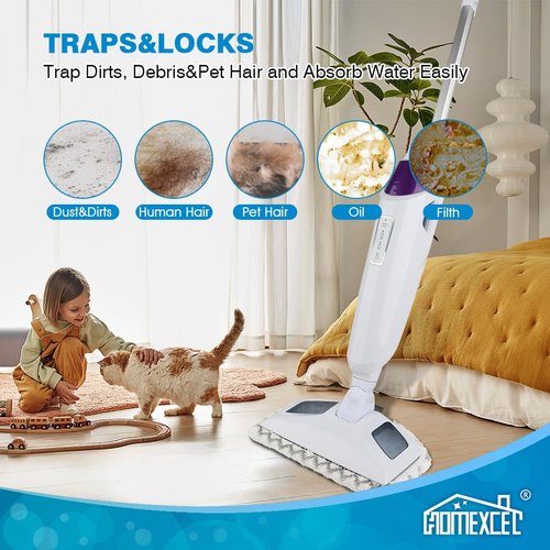 HOMEXCEL Steam Mop Replacement Pads Compatible with Bissell Powerfresh Steam Mop 1940 1806 1440 1544 Series, Model 19402 19404 19408 2685A 2075A 1940A 1940Q 1940T 1940W, Steam Mop Pads Refills, 4 Pack