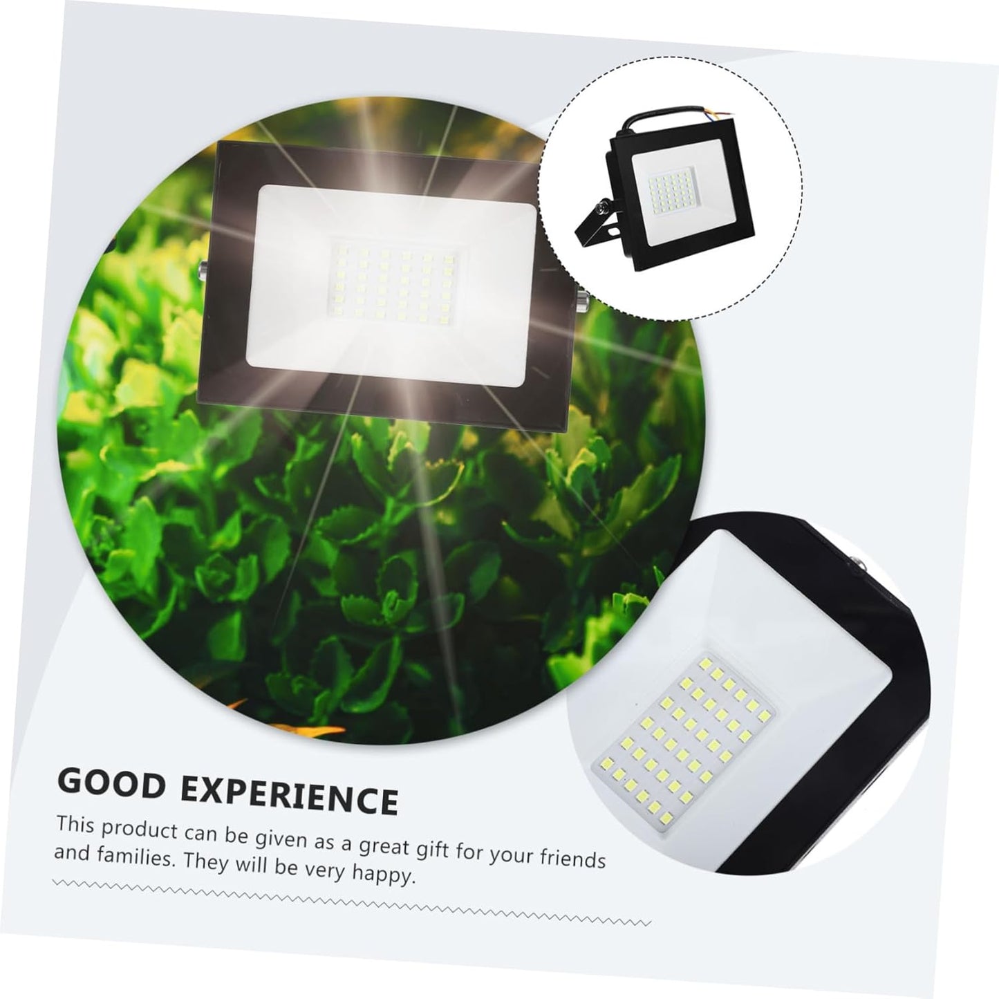 1pc Ultra-Thin Projector Flood Waterproof Fixture Garden Outdoor Step LED Lighting