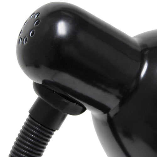Simple Designs LD1003-BLK Basic Metal Desk Lamp with Flexible Hose Neck for Office, Living Room, Bedroom, College Dorm, Bookshelf, Black
