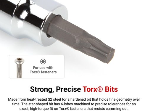 TEKTON 3/8 Inch Drive x T40 Torx Bit Socket | SHB14240