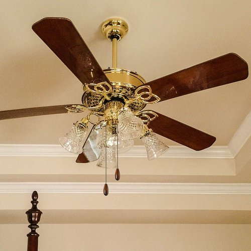 4 Pieces Ceiling Fan Chain Pulls Extender Wooden Pull Chain Extension Ornaments for Ceiling Light Lamp Fan(Walnut Color)