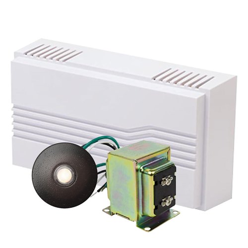 Newhouse Hardware Hardwired Chime Kit with 16-Volt/30VA Transformer and Recess-Mount Metal Oil-Rubber Bronze Button