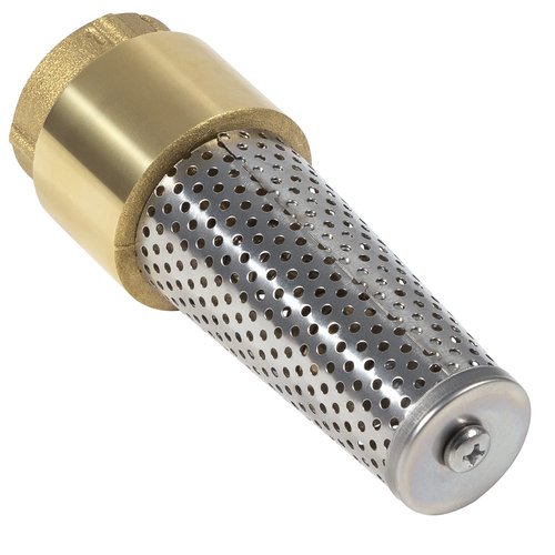 No-Lead Brass Foot Valve Heavy Duty Backflow Preventer 1" Foot Valve Female Connection for Maintain Pressure & Prevent Reverse Flow, Compatible with All Brands
