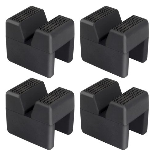 Seven Sparta 4 Pcs Car Jack Pad Adapter for Jack Stand Universal Rubber Slotted Frame Rail Pinch Welds Protector - 3.0 tons (Cube, 4)
