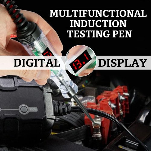Test Light Automotive Digital Fuse Tester 5-120V – Automotive Voltage Tester with LED Display, Piercing Probe, Electrical Voltage Test Pen for Car, Truck, RV, Boat Circuit Testing 6V 12V 24V