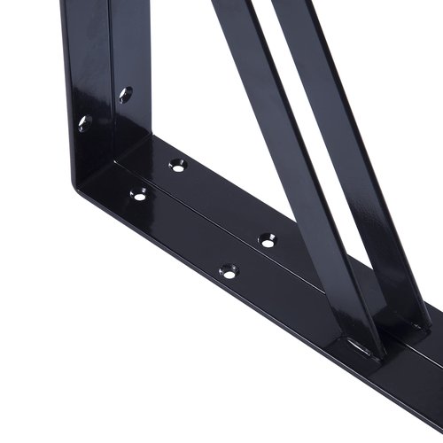NEODROP 8-Pack 12 Inch Heavy Duty Shelf Brackets, Large Wall Bracket for Garage Kitchen Floating Shelves, Black Powder-Coated Steel