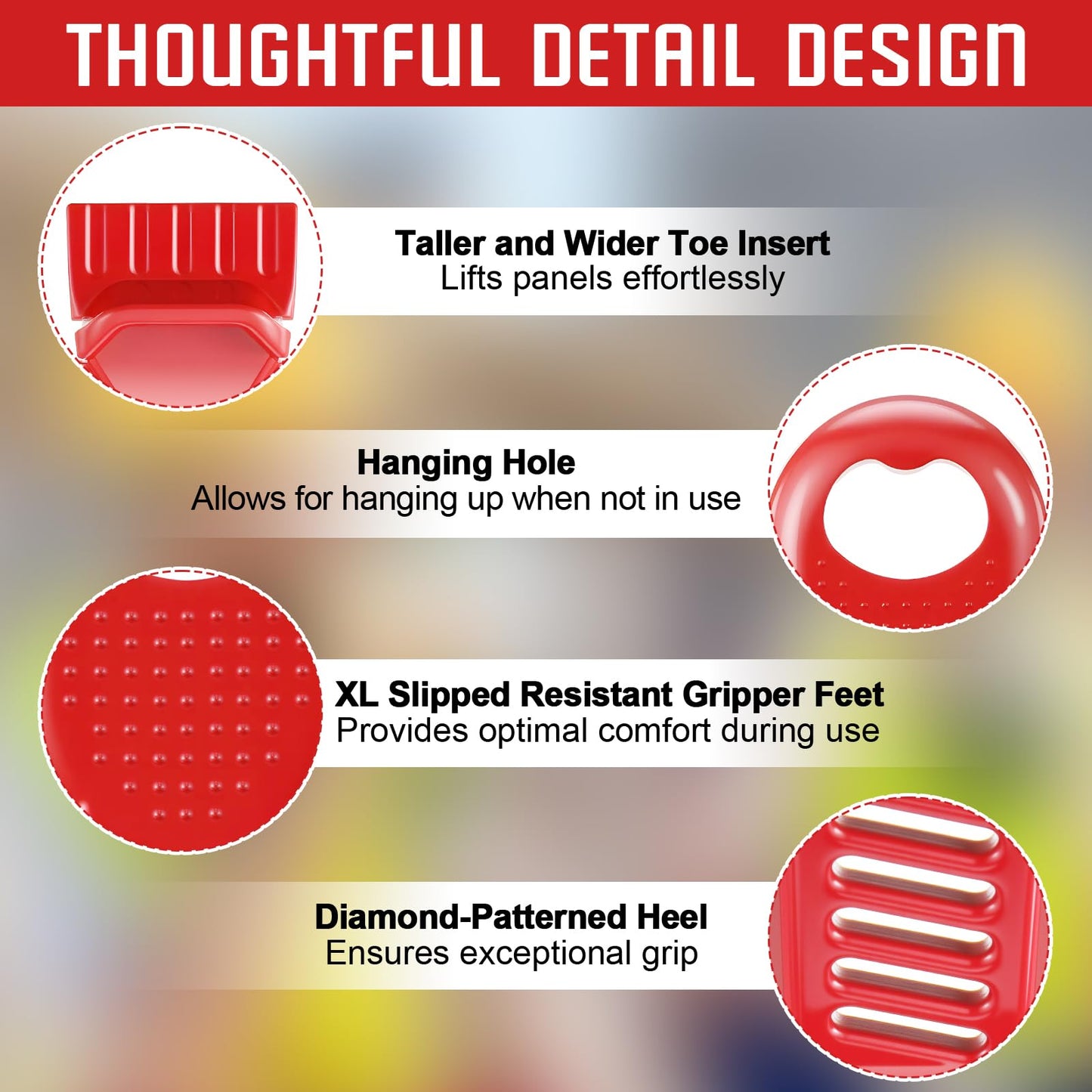 Dunkive 2 Pack Drywall Lift Tools, All Metal Sheetrock Lift with Built in Drywall Rasp & Bottle Opener, Multifunctional Foot Panel Lifter, Sheetrock Kicker for Wall Panels & Door Installation