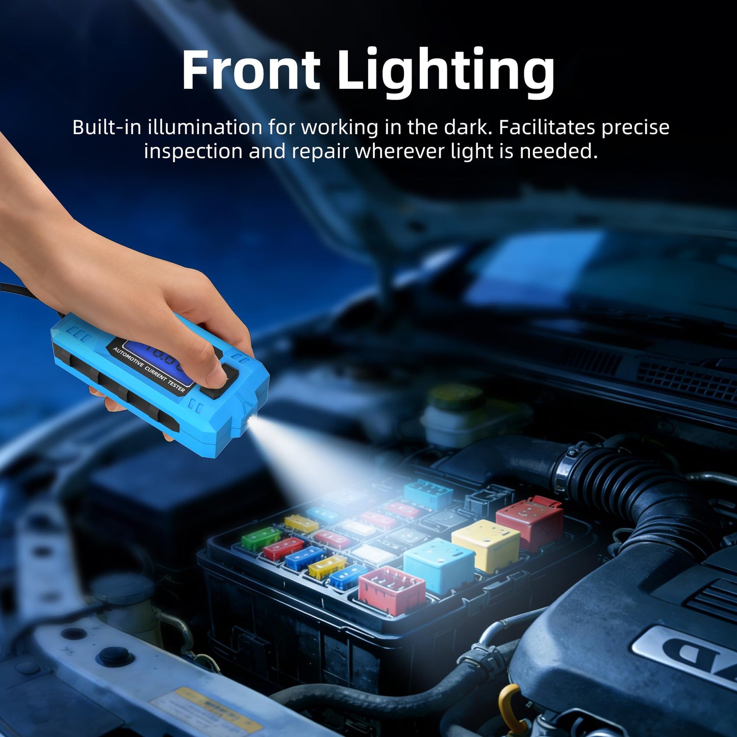 Automotive Circuit Fault Probe Tester, 48V 20A Portable High-Precision Car Circuit Probe Tester Current Fault Probe for Blade Fuses, Fuse Fault Diagnosis for Cars, Trucks, SUVs