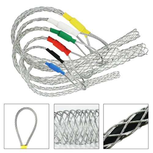 6pcs as a set cable Puller Socks Cable Pulling Sock Grip Wire Eye Mesh Wire Grip Cable Puller Wire Mesh Cable Grip 4-25MM