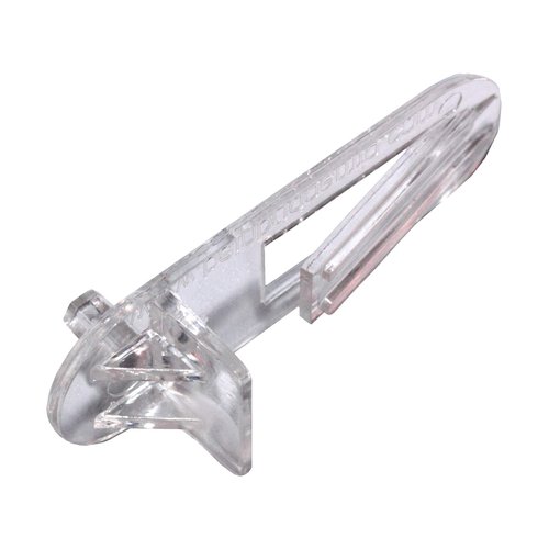 Plastic Locking Shelf Support - 1/2" w/ 5mm Peg #3218 (8 Clips, Clear)