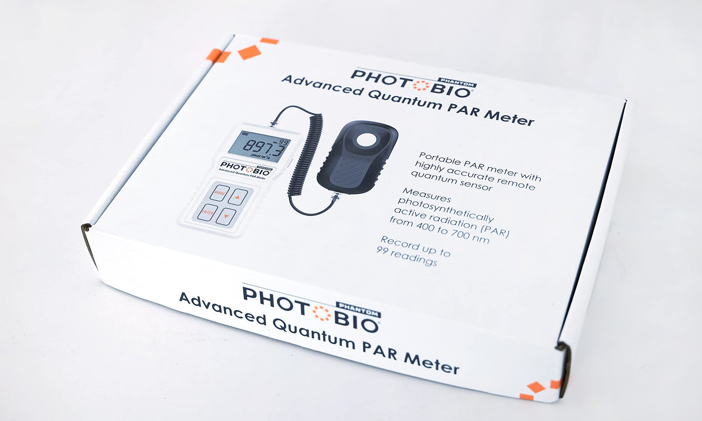 PHOTOBIO LGBQM2 Advanced Quantum Sensor PAR Meter (Micromoles), Measure Light Intensity