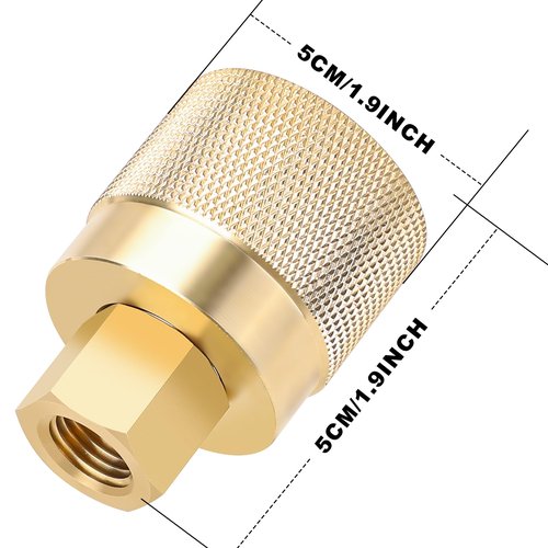 Hromee Forklift Propane Tank Connector RE7141F, Female Quick Install Forklift Fitting Adapter