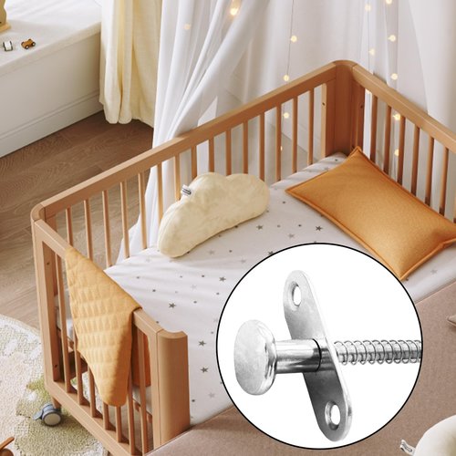 2PCS Stainless Steel Spring Plunger Latch Lock - 6.5x80mm (0.26x3.15 Inch) Spring-Loaded Latch Pin for Furniture, Bed, and Door Applications