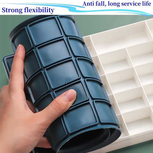 WQHLONGBO 2 Pcs 24 Wells Artist Paint Saver Palette with Rubber Soft Lid,Anti Color Leakage Powder Box,Travel Palette Tray