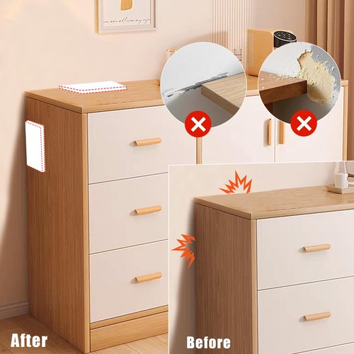 White Baseboard Corners Blocks Self Adhesive, Thickened Rubber Safety Corner Protectors Cushion, Soft Edge Furniture Wall Guards (4 PCS)