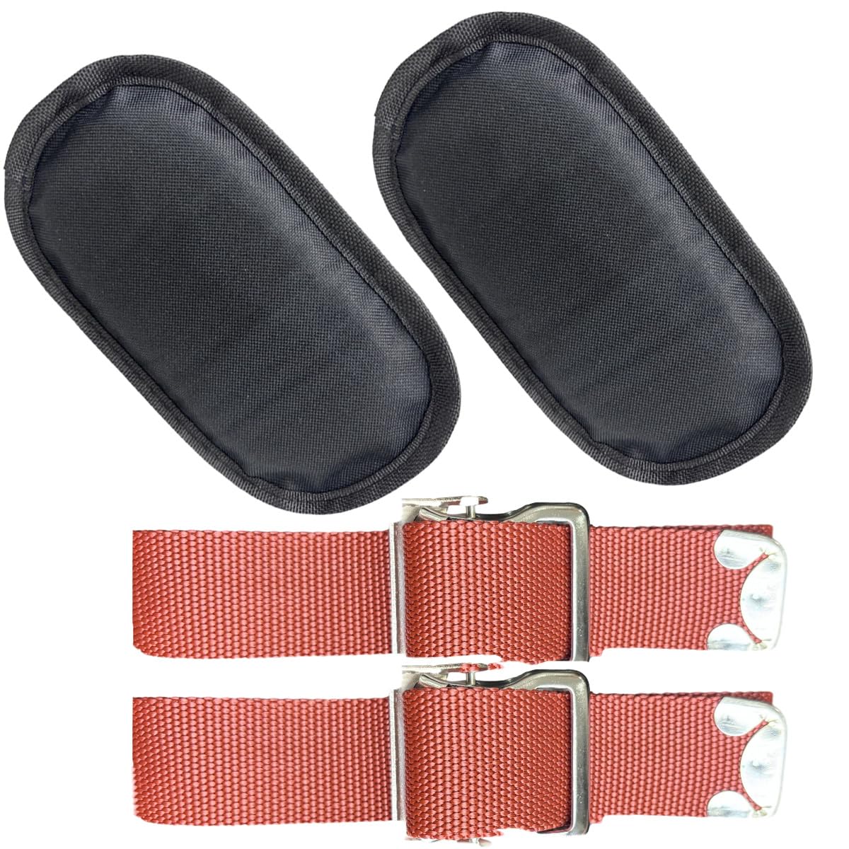 2 Pairs Drywall Stilt Parts, Strap Stilts and Pads,EVAIVENY New Updated Protective Padded Leg Straps for Drywall, Nylon Adjustable Stilt Leg Straps, Suitable for All Stilt