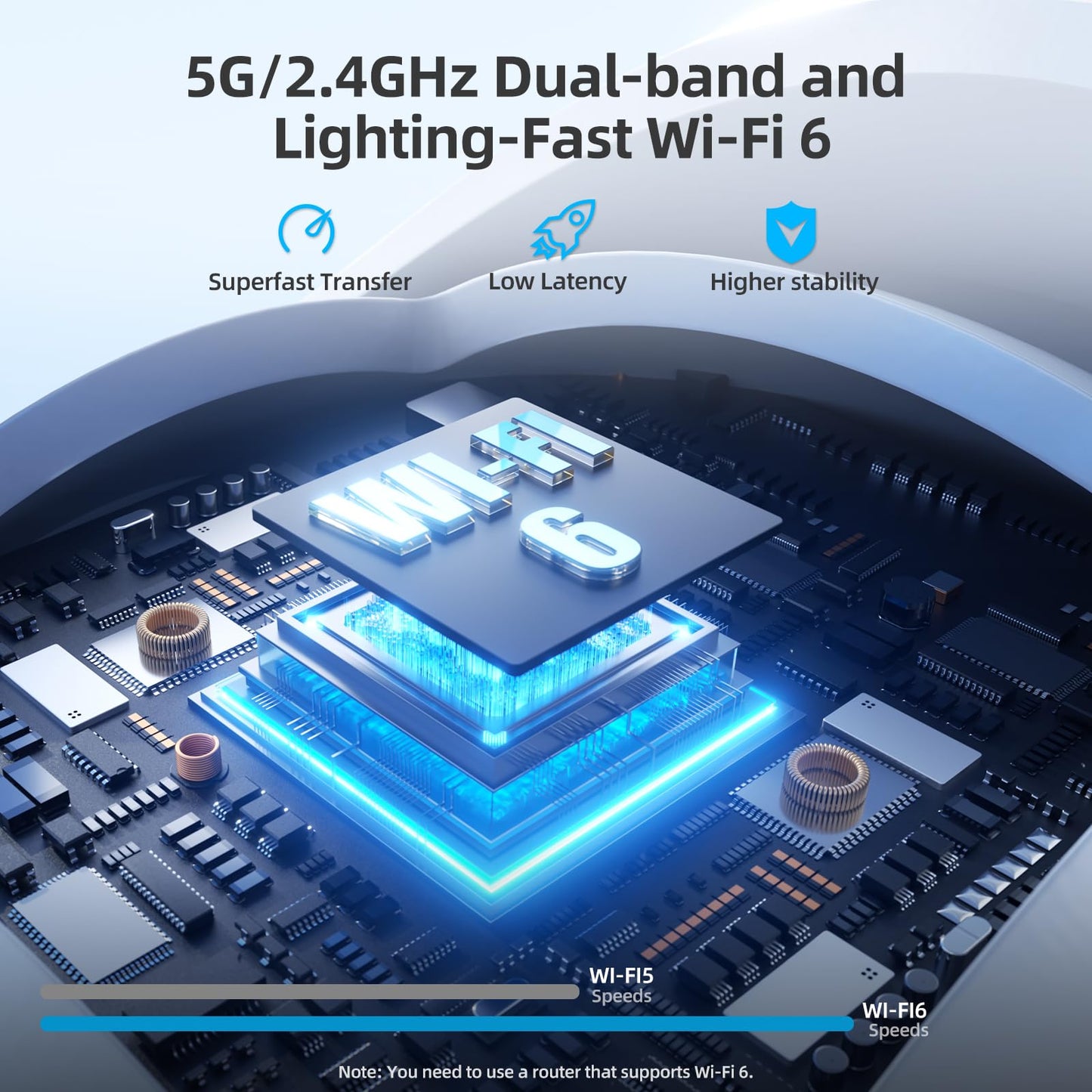 KCSNYO 4MP Solar Camera Outdoor Wireless, Add-On Camera Work with Homebass, Add-On Cameras Also can Used Independently, Cameras for Home Security, Color Night Vision, WiFi 6, PIR, SD Card, Cloud