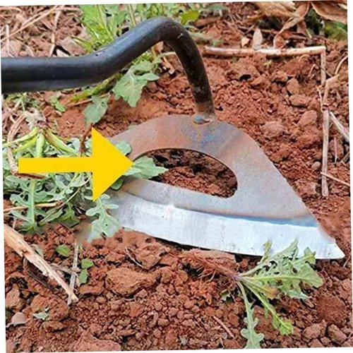 CIYODO Garden Hoe Hollow Weeding Tool for Gardening Full Manganese Tool Random Handle Style for Planting and Soil Loosening