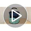 BUVE 17L Cleaning Supply Caddy with Handle – Collapsible Organizer Blue