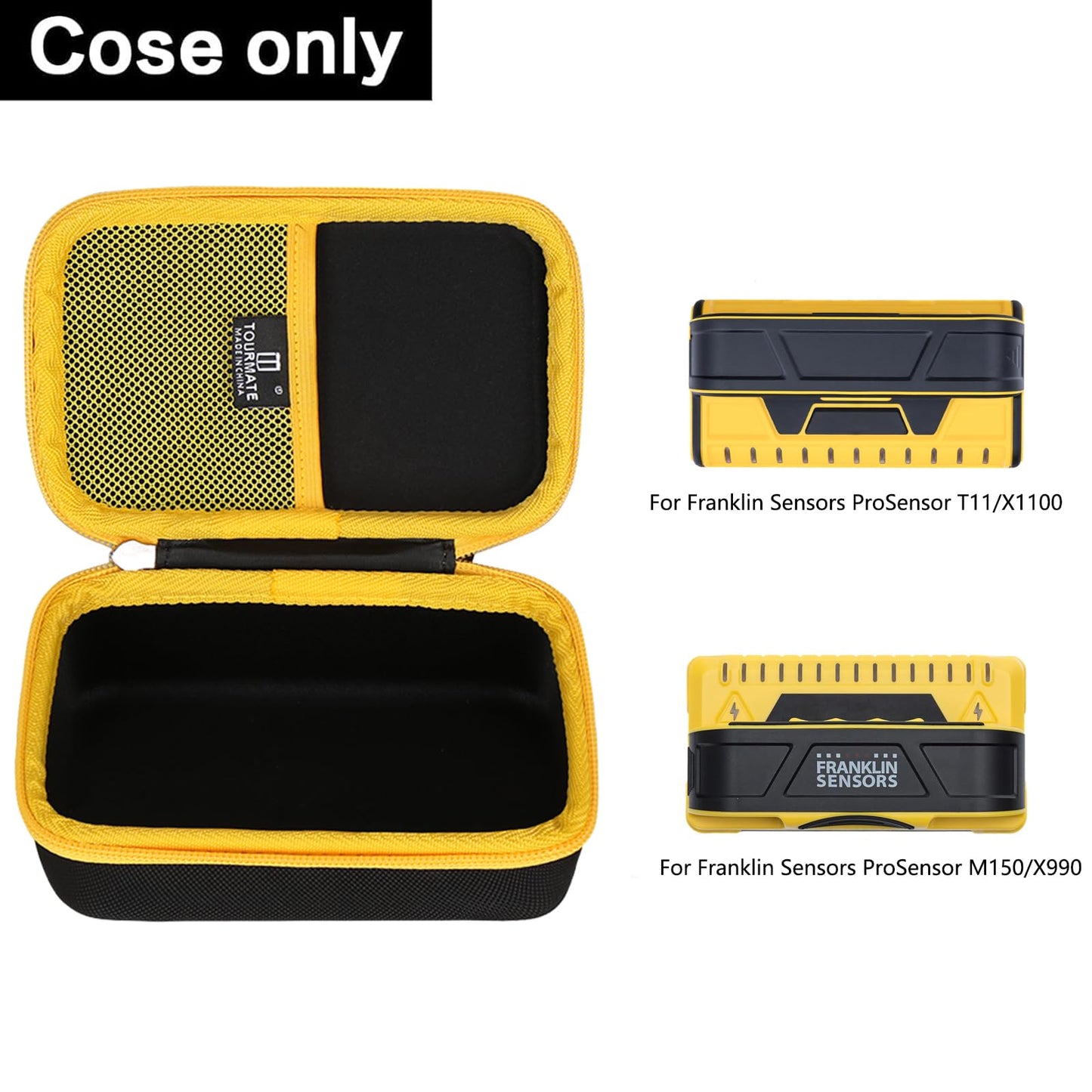 Tourmate Hard Case Compatible for Franklin Sensors ProSensor M90/M150/T11/X990/X1100 Professional Stud Finder - Travel Case for Wood & Metal Stud Detector/Wall Scanner (BOX Only)