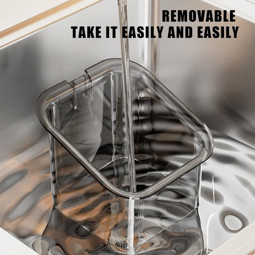 Suction Cup Shelf | Kitchen Shelves Suction Wall Rack,Rotating Container with Drainage, Wall Mount Box for Kitchen Accessories Bathroom Home Organization
