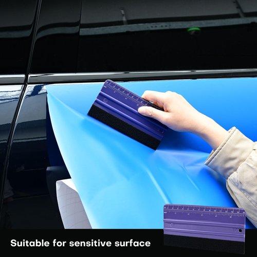NEWISHTOOL Wallpaper Smoothing Tool for Applying Peel and Stick Contact Paper, Vinyl Backsplash Tile, Wallpapr Tools with Sponge Seam Roller, Purple Smoother, Felt Squeegee, Precision Cutting Knife