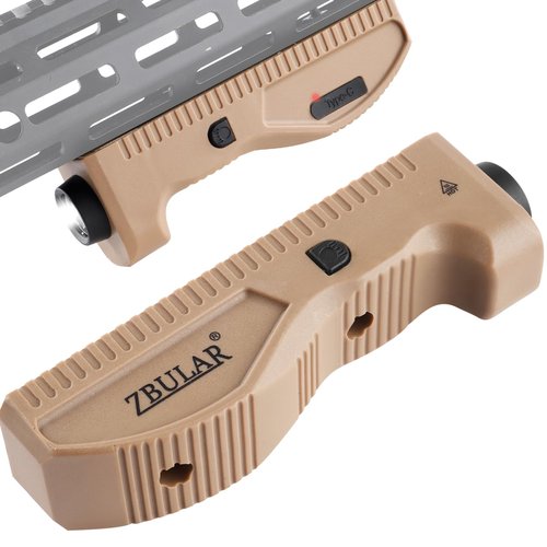 ZBULAR Tactical Weapon Light, 1450 Lumens, M-Lcok Compatible, Strobe Function,USB Rechargeable, Desert Tan
