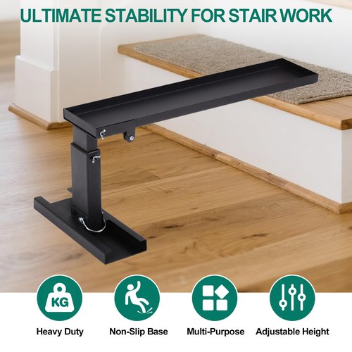 Ladder Extender Pro,Ladder Extender for Stairs, Heavy Duty Ladder Leveler Pro, 27" Horizontal Ladder Stabilizer 12.4”-19”Adjustable Height Range for Single and Extension Ladders
