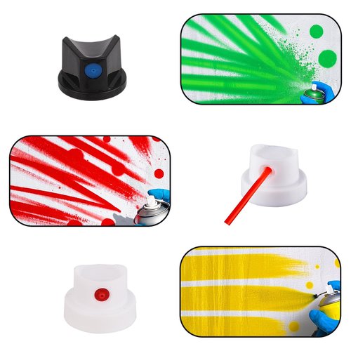 10pcs Universal Spray Paint Caps, Replacement Spray Paint Tips for Cans-Spray Can Nozzles for Graffiti & Art Creation Painting DIY Projects
