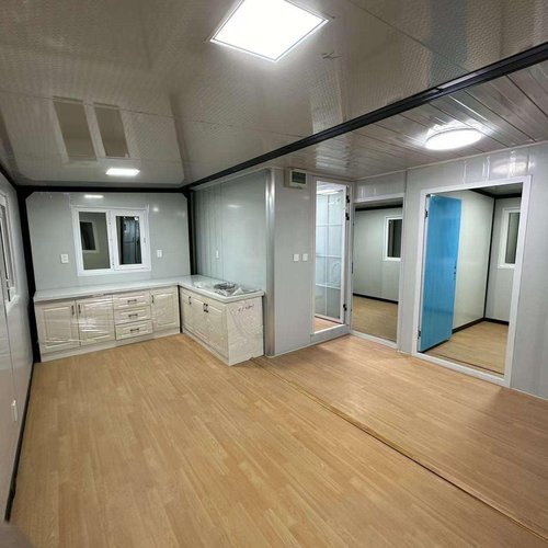 40 ft Modern 2024 Luxury Prefab Villa, Insulated Portable Expandable Container 3 Bedrooms. Mobile Tiny Home with Free Electric Water Heater Tiny Backyard House, Movable, Foldable, and Expandable
