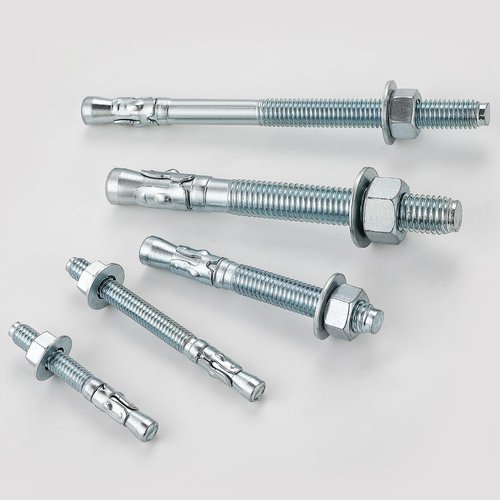 Wensilon 3/8x4" 10Pcs Inch Standard Fasteners for Heavy-Duty Zinc Wedge Anchors for Cement and Concrete